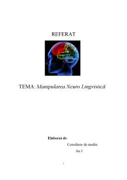 Referat - Manipularea Neuro-Lingvistica