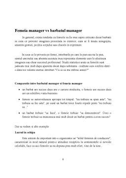 Proiect - Femeia Manager