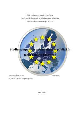 Referat - Studiu Comparativ Privind Datoria Publică în Țările Uniunii Europene