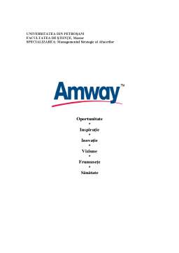 Referat - Globalizarea afacerilor internaționale - Amway