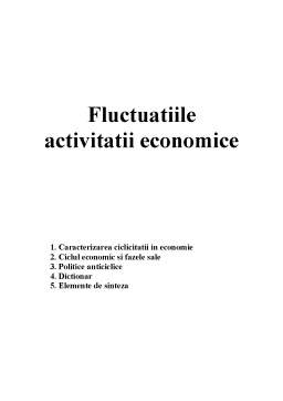Proiect - Fluctuațiile activității economice