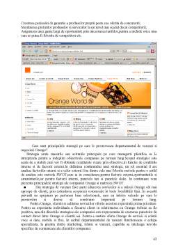 Proiect - Managementul relațiilor cu clienții pe exemplul Orange România