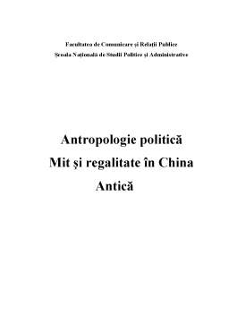 Referat - Mit și Regalitate în China Antică