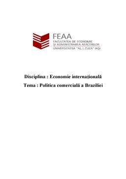 Proiect - Politica Comercială a Braziliei