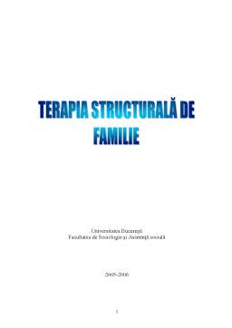 Referat - Terapia Structurală de Familie