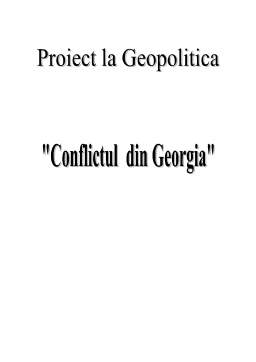 Referat - Conflictul din Georgia