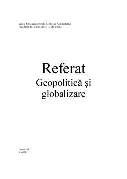 Referat - Geopolitică și globalizare - terorismul religios