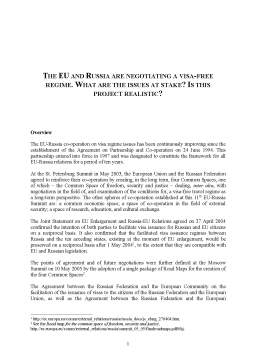 Referat - Regimul vizelor între UE și Rusia
