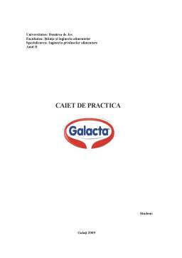 Proiect - Caiet de practică - Galacta