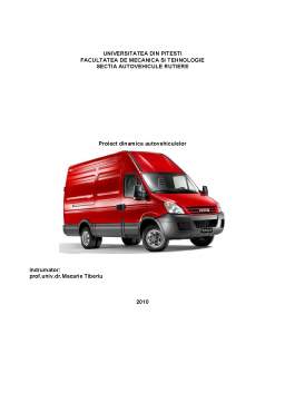 Proiect - Dinamica Autovehiculelor - Iveco Daily