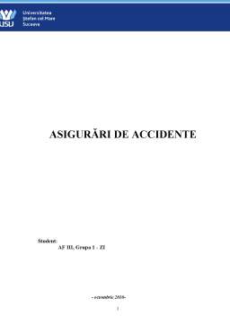 Proiect - Asigurări de Accidente