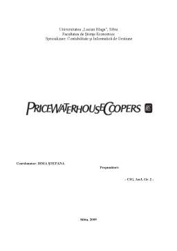 Proiect - Proiect Price Waterhouse Coopers