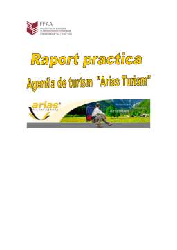 Proiect - Raport de practică - Agenția Arias Turism