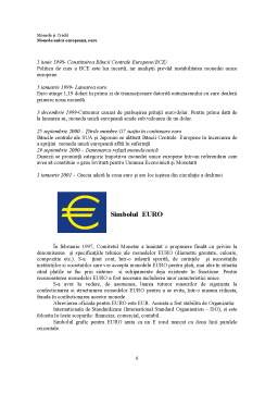 Referat - Monedă unică europeană - euro - perspective