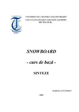 Curs - Snowboard - Curs de Bază