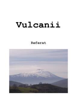 Referat - Vulcanii