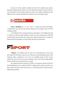 Referat - Gazeta Sporturilor vs Prosport