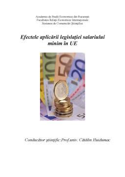 Proiect - Efectele Aplicării Legislației Salariului Minim în UE