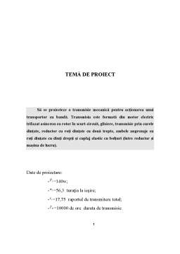 Proiect - Reductor Cilindric in Doua Trepte