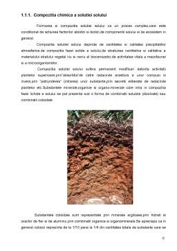 Proiect - Proprietățile chimice ale solului