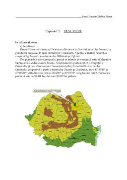 Proiect - Management forestier - Parcul Forestier Vânători Neamț