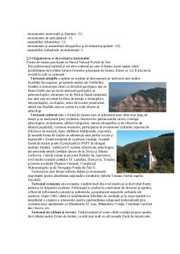 Proiect - Ecoturismul în România - studiu de caz - Parcul Natural Porțile de Fier