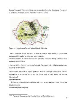 Proiect - Planul de Management al Vizitatorilor Realizat pentru Parcul National Munții Măcinului