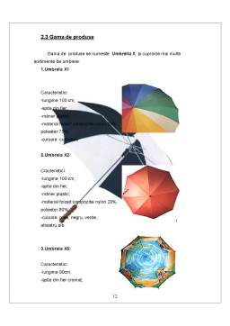 Proiect - SC Prima Umbrella SA