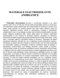 Proiect - Materiale Electroizolante