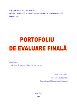 Proiect - Portofoliu de evaluare finală - DPPD