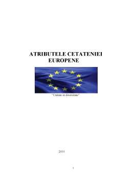 Proiect - Atributele cetățeniei europene