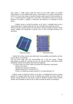 Proiect - Instalații fotovoltaice fixe