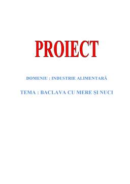Proiect - Baclava cu Mere și Nuci