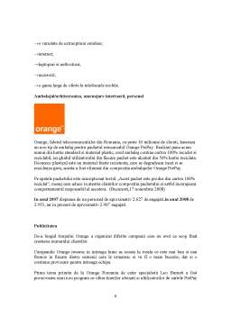 Proiect - Analiza Comparativă a Comunicării de Marketing pentru Retelele Orange și Vodafone