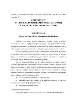 Proiect - Organizarea Sistemului Judiciar în România - Propuneri