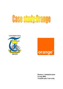 Proiect - Studiu de Caz Orange - Management Strategic