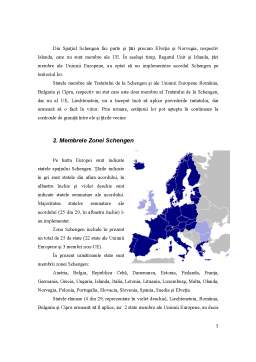 Proiect - România și Spațiul Schengen