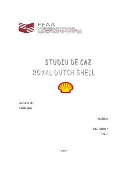 Referat - Royal Dutch Shell
