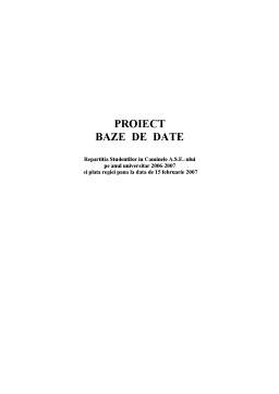 Proiect - Proiect Baze de Date (Oracle)