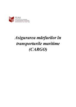Proiect - Asigurarea Mărfurilor în Transporturile Maritime