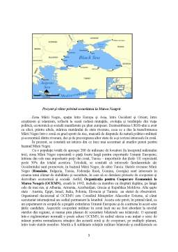 Proiect - Geopolitica Mării Negre și Razboiul Rece Dus de Statele Riverane pentru Obtinerea Dominatiei Asupra Acestei Zone