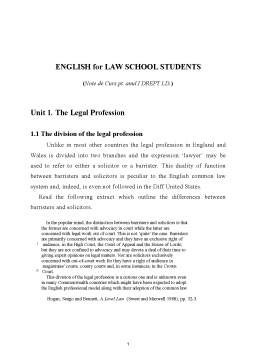 Curs - English for Law School Students