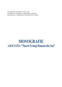 Referat - Monografie contabilă - Asociația Tinerii Ecologi Români din Iași