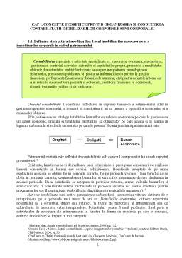 Proiect - Concepte teoretice privind organizarea și conducerea contabilității imobilizărilor corporale și necorporale