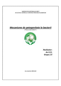 Proiect - Mecanisme de Patogenitate la Bacterii