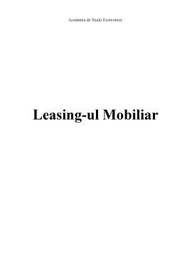 Referat - Leasing Imobiliar