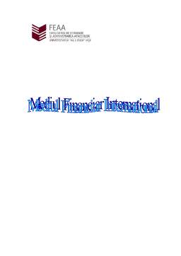 Referat - Mediul financiar internațional