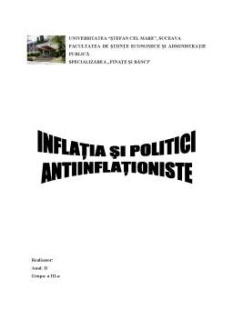 Proiect - Inflația și politici antiinflaționiste