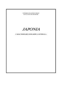 Proiect - Japonia - caracterizare geografică generală