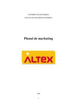 Proiect - Plan de Marketing Altex